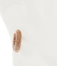 Anna & Ava Beaded Thick Hoop Earrings