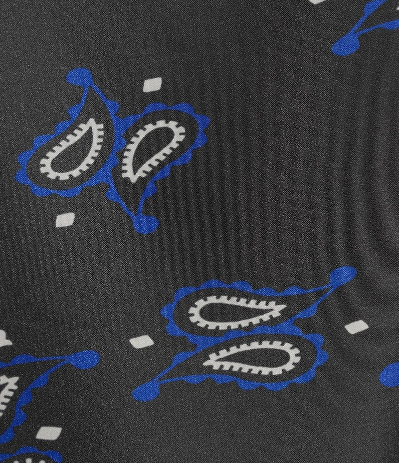Anna & Ava Black and Blue Fringe Scarf Wrap