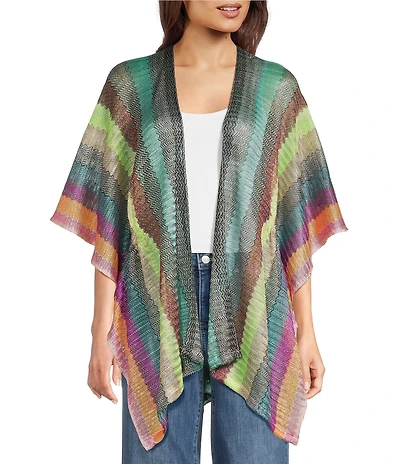 Anna & Ava Bright Crochet Open Poncho