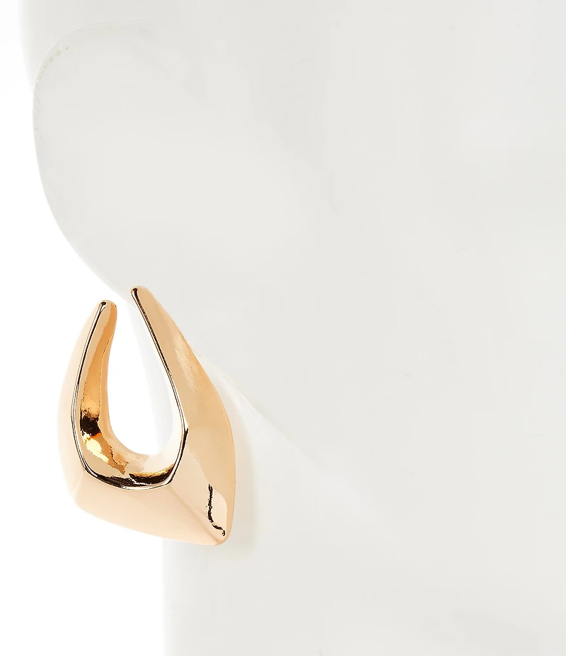Anna & Ava Bubble Geo Open Hoop Earrings