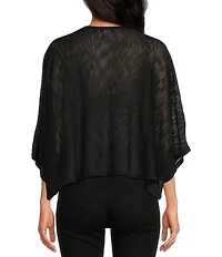 Anna & Ava Button Front Poncho