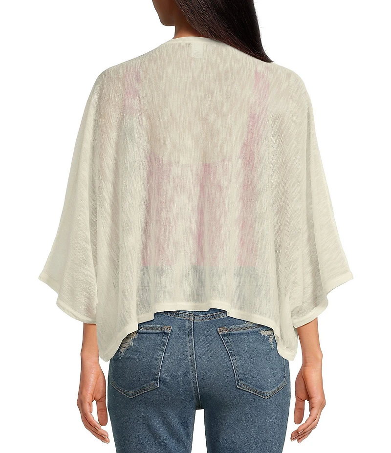 Anna & Ava Button Front Poncho