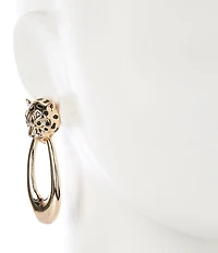 Anna & Ava Cheetah Knocker Orbital Earrings
