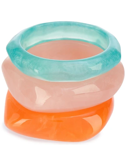 Anna & Ava Chunky Resin Resort Bangle Bracelet Set