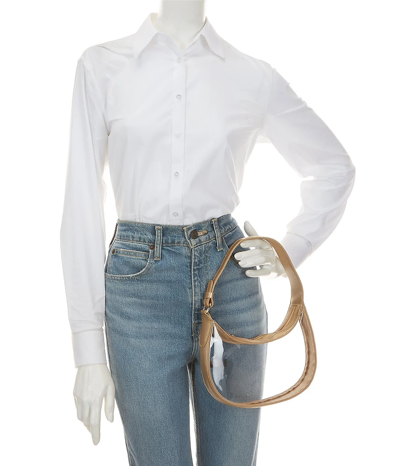 Anna & Ava Clear Crescent Mini Hobo Bag