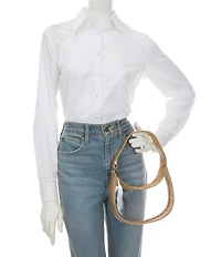 Anna & Ava Clear Crescent Mini Hobo Bag
