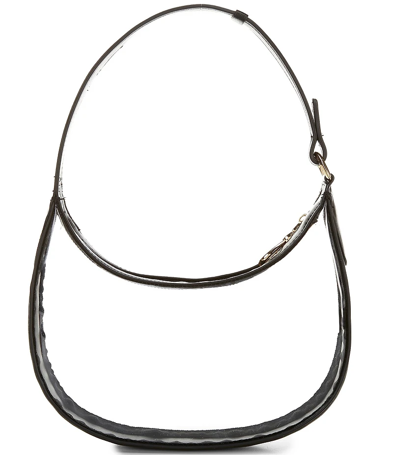 Anna & Ava Clear Crescent Mini Hobo Bag