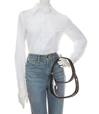 Anna & Ava Clear Crescent Mini Hobo Bag