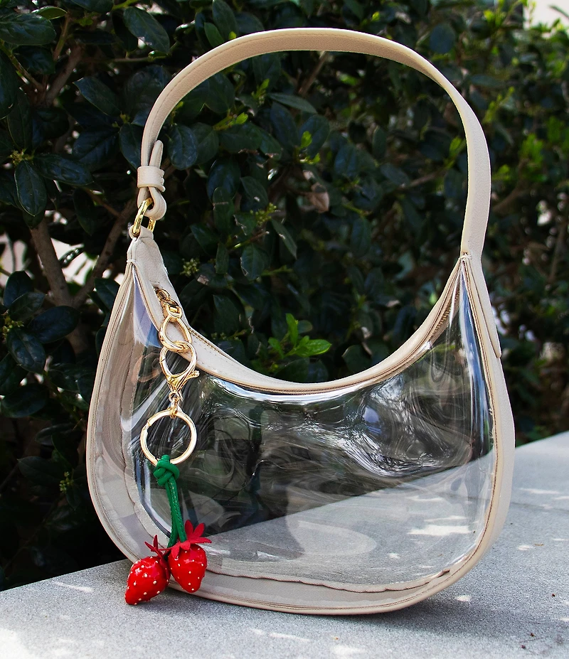 Anna & Ava Clear Crescent Mini Hobo Bag