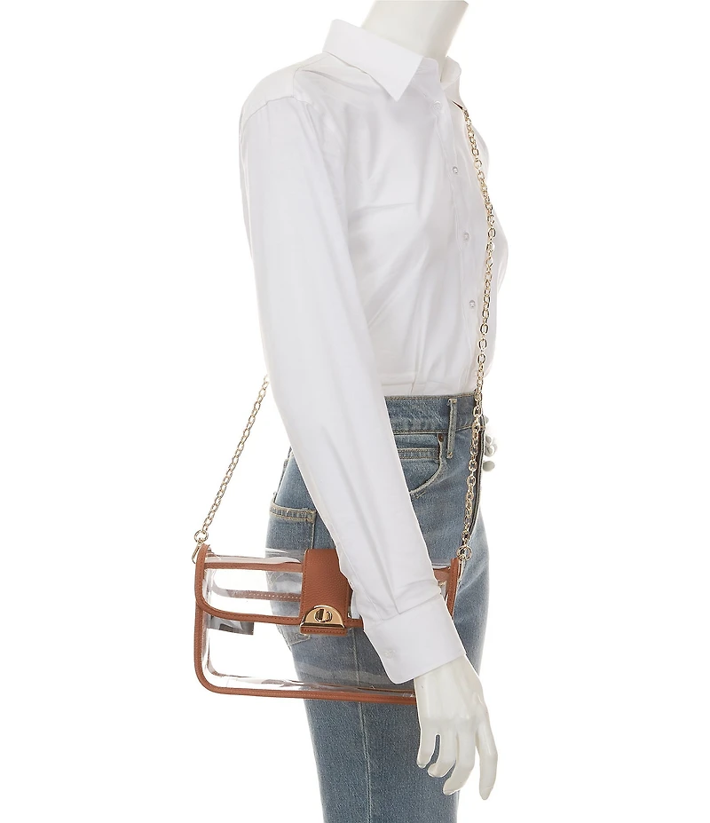 Anna & Ava Clear East West Flat Crossbody Bag
