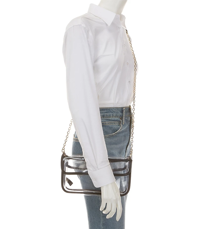 Anna & Ava Clear East West Flat Crossbody Bag