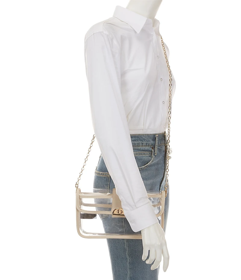 Anna & Ava Clear East West Flat Crossbody Bag