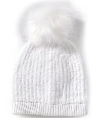 Anna & Ava Cozy Knit Beanie with Pom