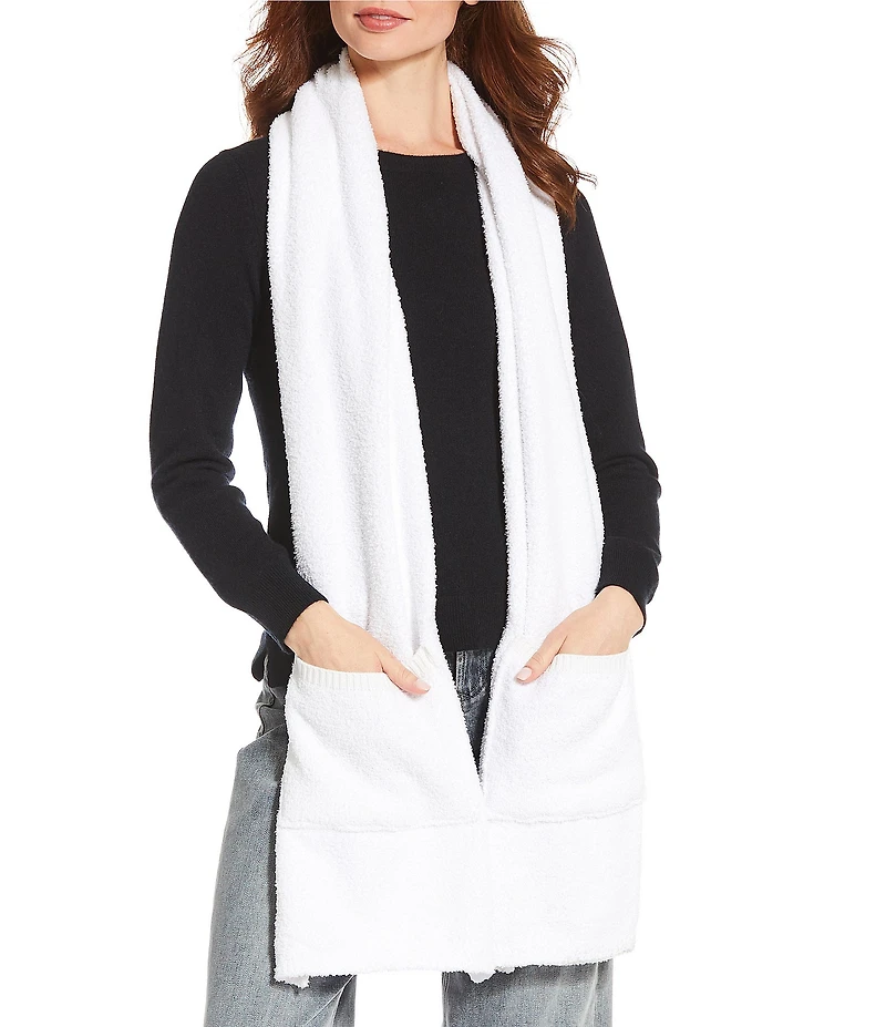 Anna & Ava Cozy Knit Oblong Scarf with Pockets