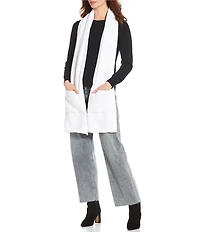 Anna & Ava Cozy Knit Oblong Scarf with Pockets