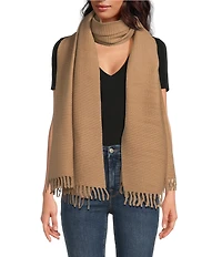 Anna & Ava Crinkle Tassel Oblong Scarf