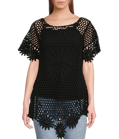 Anna & Ava Crochet Sleeveless Tunic