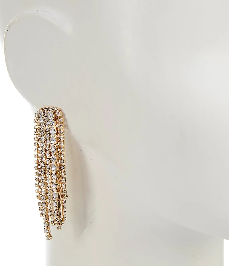 Anna & Ava Crystal Rhinestone Multi Chain Chandelier Earrings