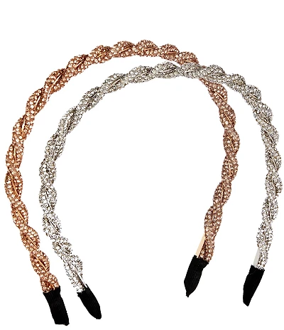 Anna & Ava Crystal Twist Headband Set
