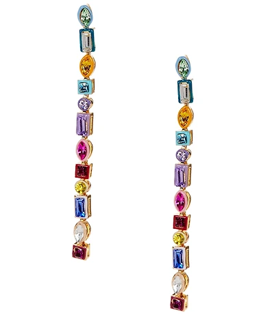 Anna & Ava Delicate Multi Stone Linear Earrings