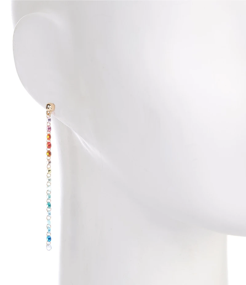 Anna & Ava Delicate Multi Stone Linear Earrings