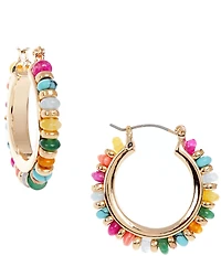 Anna & Ava Delicate Resort Beaded Hoop Earrings