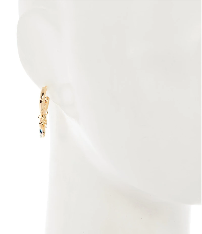 Anna & Ava Evil Eye Huggie Hoop Earrings