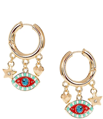 Anna & Ava Evil Eye Huggie Hoop Earrings
