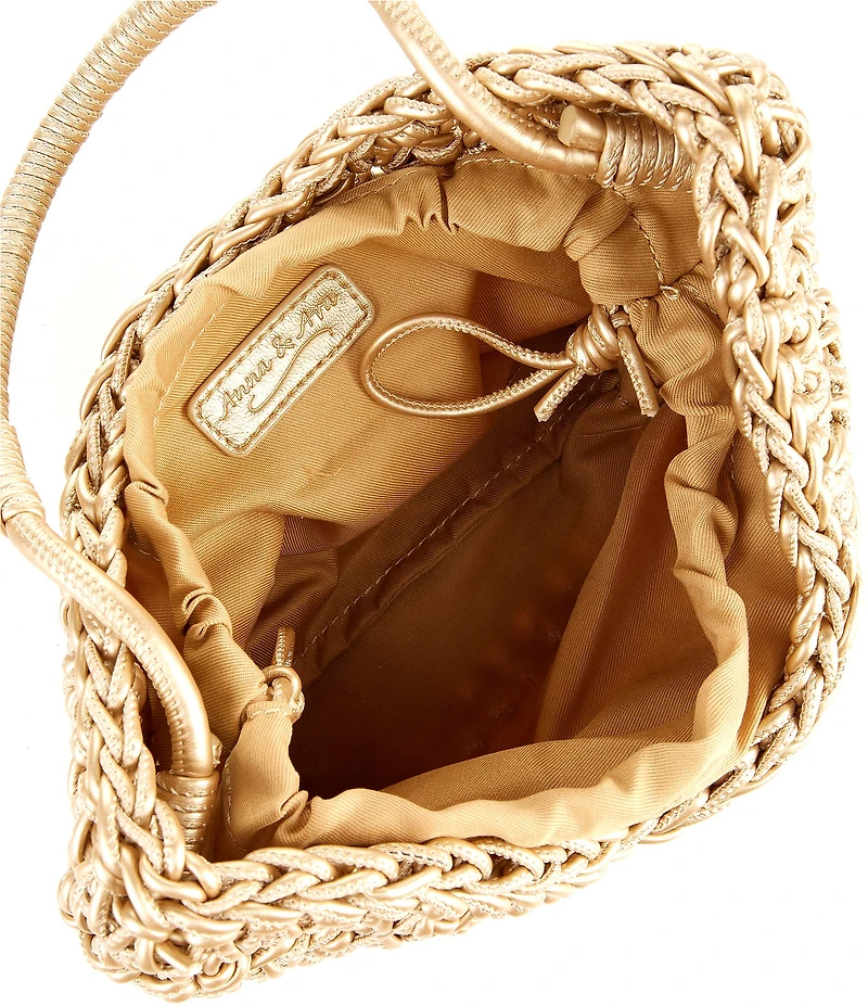 Anna & Ava Felicity Mini Woven Hobo Shoulder Bag