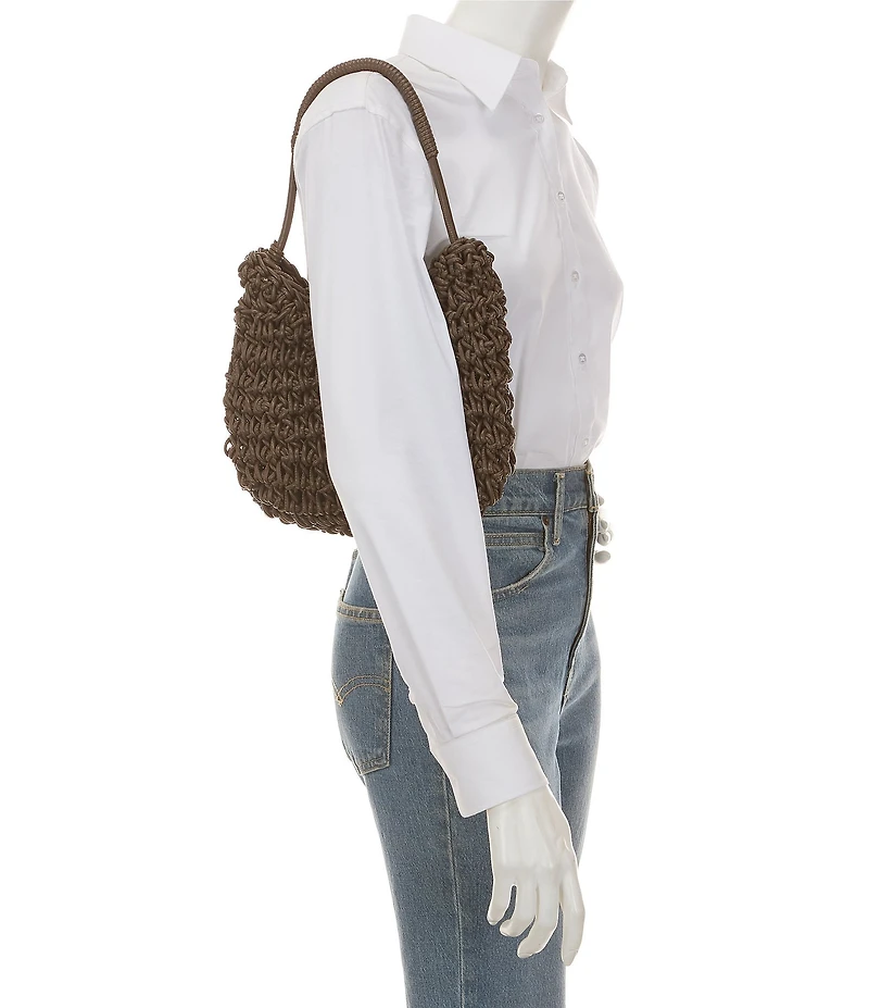 Anna & Ava Felicity Mini Woven Hobo Shoulder Bag