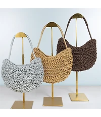 Anna & Ava Felicity Mini Woven Hobo Shoulder Bag