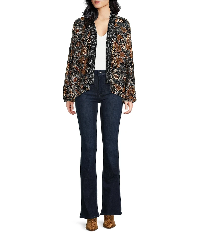 Anna & Ava Floral Medallion Print Kimono
