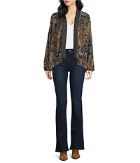 Anna & Ava Floral Medallion Print Kimono