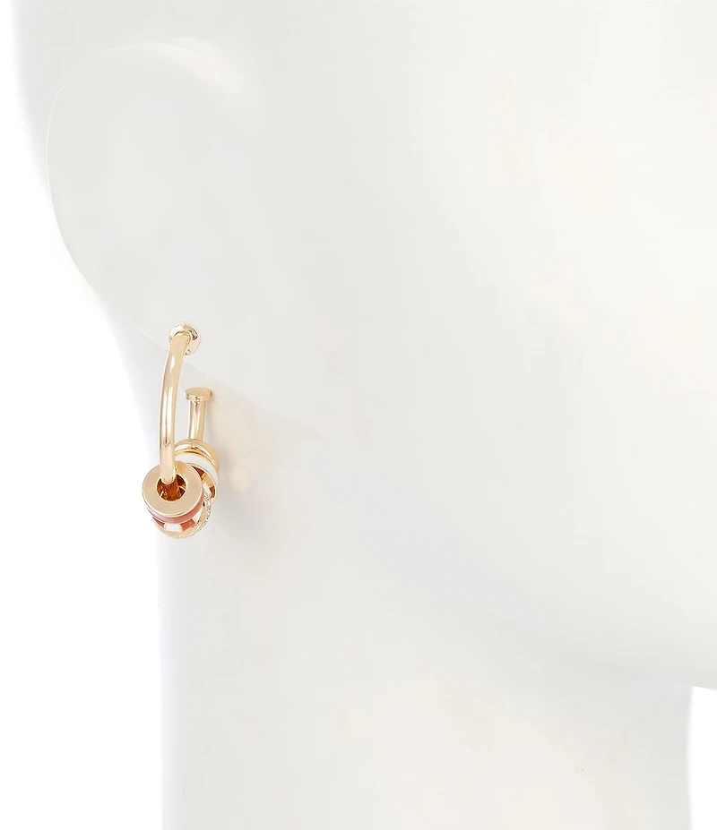 Anna & Ava Game Day Beaded Triple Hoop Earrings