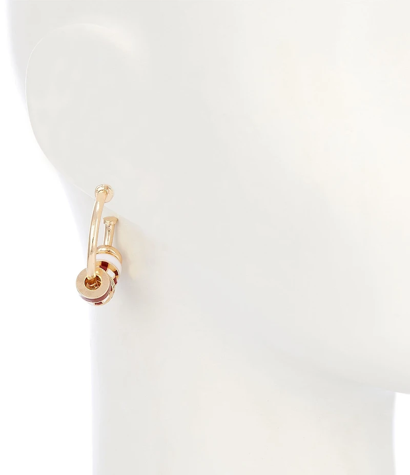 Anna & Ava Game Day Beaded Triple Hoop Earrings