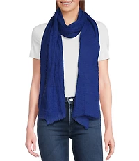 Anna & Ava Gauze Self Fringe Scarf Wrap