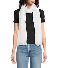 Anna & Ava Gauze Self Fringe Scarf Wrap