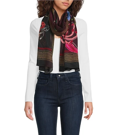 Anna & Ava Graphic Floral Scarf