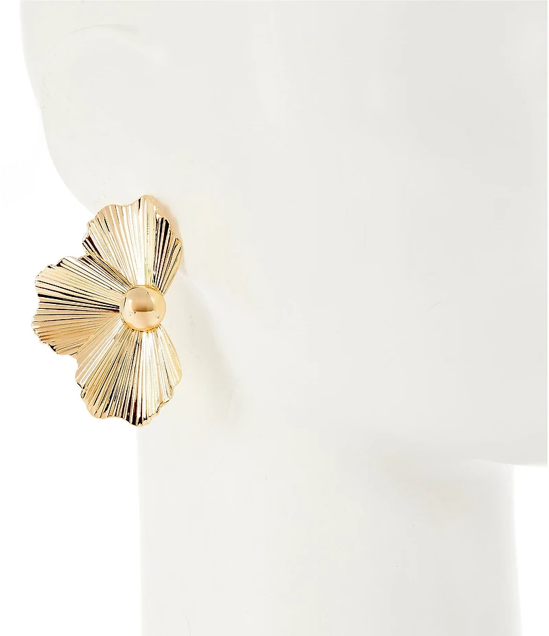 Anna & Ava Half Flower Resort Drop Earrings