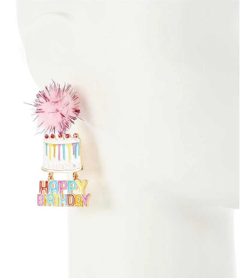 Anna & Ava Happy Birthday Drop Earrings