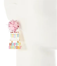 Anna & Ava Happy Birthday Drop Earrings