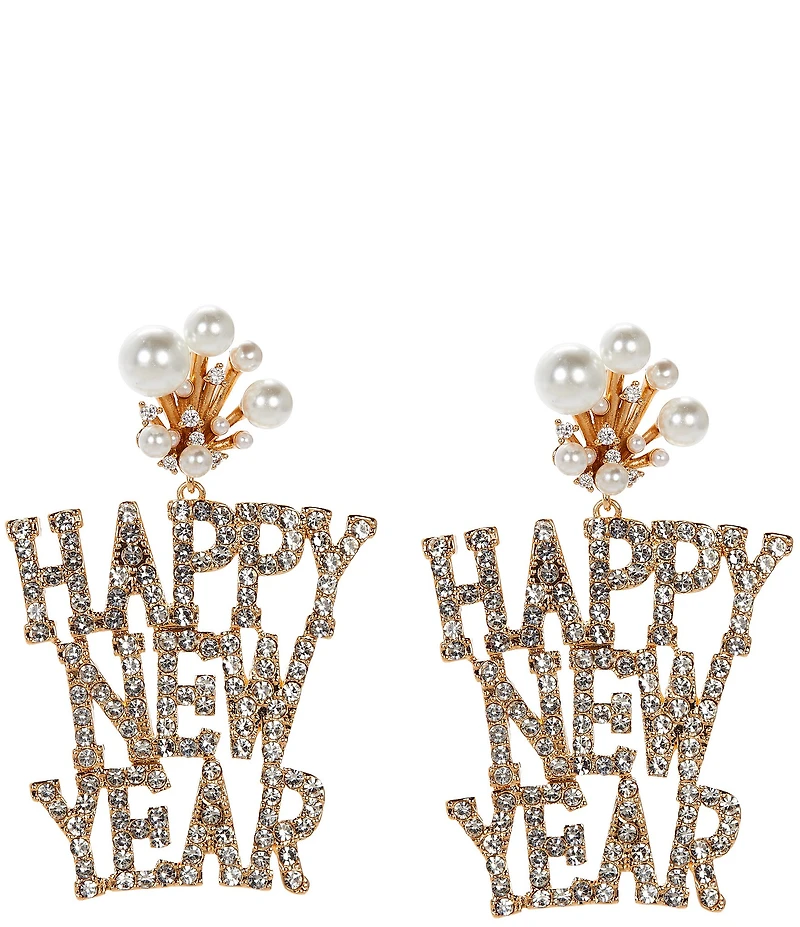 Anna & Ava Happy New Year Drop Earrings