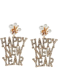 Anna & Ava Happy New Year Drop Earrings