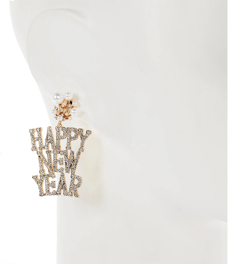 Anna & Ava Happy New Year Drop Earrings