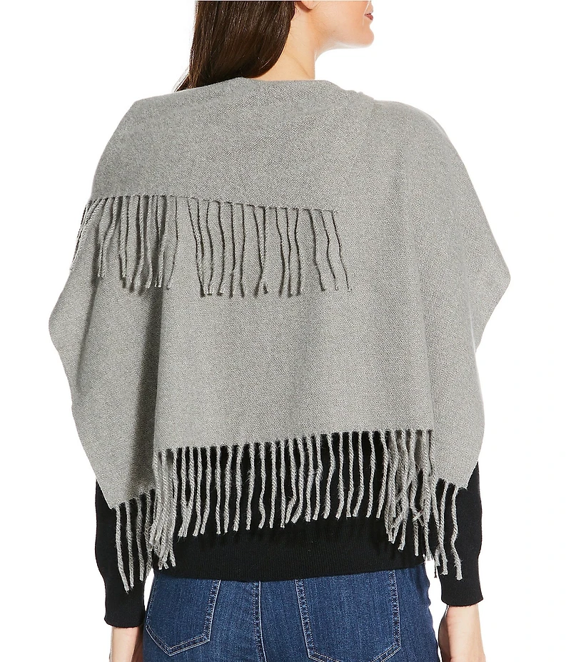 Anna & Ava Heathered Cropped Fringe Feathersoft Topper