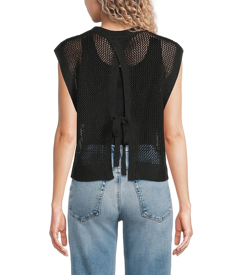 Anna & Ava Knit Topper With Tie Back