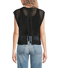 Anna & Ava Knit Topper With Tie Back