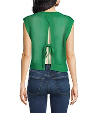 Anna & Ava Knit Topper With Tie Back