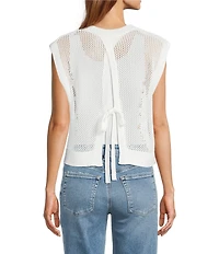 Anna & Ava Knit Topper With Tie Back