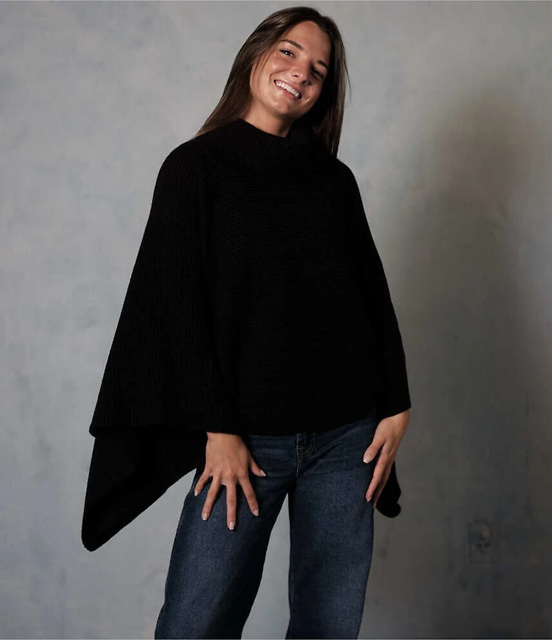 Anna & Ava Knit Turtleneck Sweater Poncho